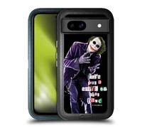 Head Case Designs Officially Licensed The Dark Knight Joker Put A Smile Graphics Ultra-Armoured Shockproof Case [Military Grade Protection] Compatible With Google Pixel 8a