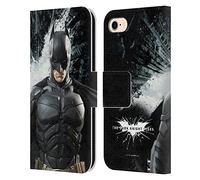 Head Case Designs Officially Licensed The Dark Knight Rises Batman Character Art Leather Wallet Case Compatible With Apple iPhone 7/8 / SE 2020 & 2022