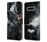 Head Case Designs Officially Licensed The Dark Knight Rises Batman Vs Bane Character Art Leather Wallet Case Compatible With Samsung Galaxy S10+ / S10 Plus