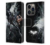 Head Case Designs Officially Licensed The Dark Knight Rises Batman Vs Bane Character Art Leather Wallet Case Compatible With Apple iPhone 14 Pro