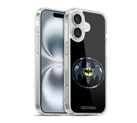 Head Case Designs Officially Licensed The Flash 2023 Black Batman Logo Graphics Gel Case [Military Grade Protection] Compatible with Apple iPhone 16 and Compatible with MagSafe