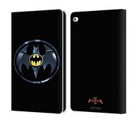 Head Case Designs Officially Licensed The Flash 2023 Black Batman Logo Graphics Leather Wallet Case Compatible With Apple iPad Air 2 (2014)