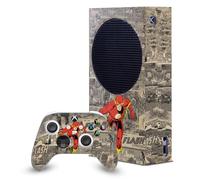 Head Case Designs Officially Licensed The Flash DC Comics Character Collage Comic Book Art Game Console Wrap and Game Controller Skin Bundle Compatible With Xbox Series S Console & Controller Bundle