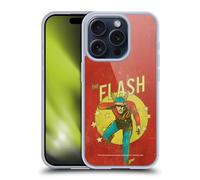 Head Case Designs Officially Licensed The Flash DC Comics Jay Garrick Vintage Gel Case [Military Grade Protection] Compatible with Apple iPhone 15 Pro and Compatible with MagSafe