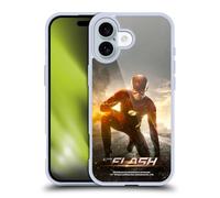 Head Case Designs Officially Licensed The Flash TV Series Barry Kneel Pose Poster Gel Case [Military Grade Protection] Compatible with Apple iPhone 16 and Compatible with MagSafe