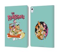 Head Case Designs Officially Licensed The Flintstones Family Graphics Leather Wallet Case Compatible With Apple iPad Air 13 2024/2025