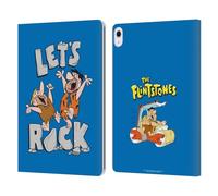 Head Case Designs Officially Licensed The Flintstones Fred And Barney Graphics Leather Wallet Case Compatible With Apple iPad Air 13 2024/2025