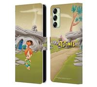 Head Case Designs Officially Licensed The Flintstones Pebbles Flintstones Characters Leather Wallet Case Compatible With Samsung Galaxy A14 5G