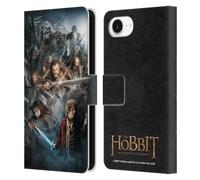 Head Case Designs Officially Licensed The Hobbit An Unexpected Journey Group Key Art Leather Wallet Case Compatible With Apple iPhone 16e