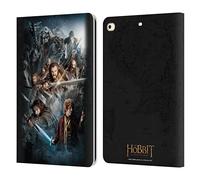 Head Case Designs Officially Licensed The Hobbit An Unexpected Journey Group Key Art Leather Wallet Case Compatible With Apple iPad 9.7 2017 / iPad 9.7 2018