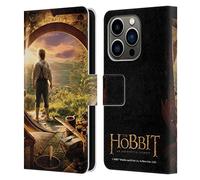 Head Case Designs Officially Licensed The Hobbit An Unexpected Journey Hobbit In Door Key Art Leather Wallet Case Compatible With Apple iPhone 14 Pro