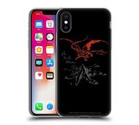 Head Case Designs Officially Licensed The Hobbit An Unexpected Journey The Lonely Mountain Graphics Gel Case [Military Grade] Compatible with Apple iPhone X/iPhone XS and Compatible with MagSafe