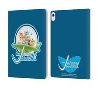 Head Case Designs Officially Licensed The Jetsons Logo Graphics Leather Wallet Case Compatible With Apple iPad Air 13 2024/2025