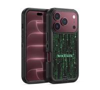 Head Case Designs Officially Licensed The Matrix Codes Key Art Ultra-Armoured Shockproof Case [Military Grade Protection] Compatible With Apple iPhone 18 Pro