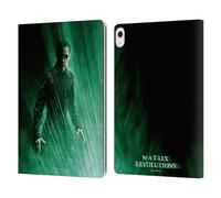 Head Case Designs Officially Licensed The Matrix Revolutions Neo 3 Key Art Leather Wallet Case Compatible With Apple iPad Air 13 2024/2025