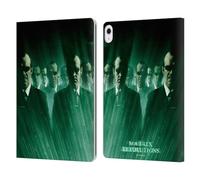 Head Case Designs Officially Licensed The Matrix Revolutions Smiths Key Art Leather Wallet Case Compatible With Apple iPad Air 13 2024/2025
