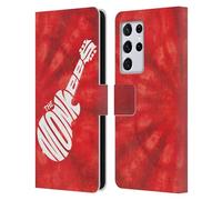 Head Case Designs Officially Licensed The Monkees Logo In Red Graphics Leather Wallet Case Compatible With Samsung Galaxy S21 Ultra 5G