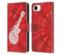 Head Case Designs Officially Licensed The Monkees Logo In Red Graphics Leather Wallet Case Compatible With Apple iPhone 16e