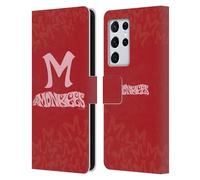 Head Case Designs Officially Licensed The Monkees Logotype Graphics Leather Wallet Case Compatible With Samsung Galaxy S21 Ultra 5G