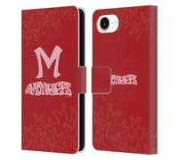 Head Case Designs Officially Licensed The Monkees Logotype Graphics Leather Wallet Case Compatible With Apple iPhone 16e