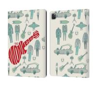 Head Case Designs Officially Licensed The Monkees Pattern Graphics Leather Wallet Case Compatible With Apple iPad Pro 12.9 2020/2021/2022