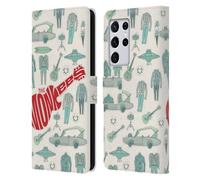 Head Case Designs Officially Licensed The Monkees Pattern Graphics Leather Wallet Case Compatible With Samsung Galaxy S21 Ultra 5G