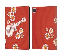 Head Case Designs Officially Licensed The Monkees Pattern In Red Graphics Leather Wallet Case Compatible With Apple iPad Pro 12.9 2020/2021/2022