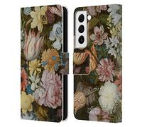 Head Case Designs Officially Licensed The National Gallery A Still Life Of Flowers In A Wan-Li Vase Art Leather Wallet Case Compatible With Samsung Galaxy S22 5G
