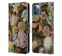 Head Case Designs Officially Licensed The National Gallery A Still Life Of Flowers In A Wan-Li Vase Art Leather Wallet Case Compatible With Apple iPhone 12 / iPhone 12 Pro
