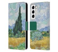 Head Case Designs Officially Licensed The National Gallery A Wheatfield With Cypresses Art Leather Wallet Case Compatible With Samsung Galaxy S22 5G
