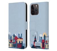 Head Case Designs Officially Licensed The National Gallery London Skyline Art Leather Wallet Case Compatible With Apple iPhone 15 Pro Max