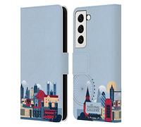 Head Case Designs Officially Licensed The National Gallery London Skyline Art Leather Wallet Case Compatible With Samsung Galaxy S22 5G