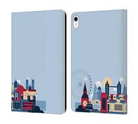 Head Case Designs Officially Licensed The National Gallery London Skyline Art Leather Wallet Case Compatible With Apple iPad 10.9 2022/2025