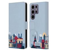 Head Case Designs Officially Licensed The National Gallery London Skyline Art Leather Wallet Case Compatible with Samsung Galaxy S25 Ultra