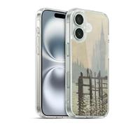 Head Case Designs Officially Licensed The National Gallery Monet Thames Art Gel Case [Military Grade Protection] Compatible with Apple iPhone 16 and Compatible with MagSafe