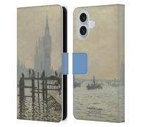 Head Case Designs Officially Licensed The National Gallery Monet Thames Art Leather Wallet Case Compatible With Apple iPhone 16