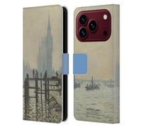 Head Case Designs Officially Licensed The National Gallery Monet Thames Art Leather Wallet Case Compatible With Apple iPhone 18 Pro
