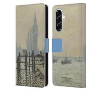 Head Case Designs Officially Licensed The National Gallery Monet Thames Art Leather Wallet Case Compatible With Samsung Galaxy A56 5G