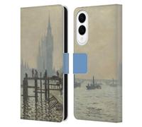 Head Case Designs Officially Licensed The National Gallery Monet Thames Art Leather Wallet Case Compatible With Samsung Galaxy S25 Edge
