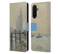 Head Case Designs Officially Licensed The National Gallery Monet Thames Art Leather Wallet Case Compatible With Samsung Galaxy A36 5G
