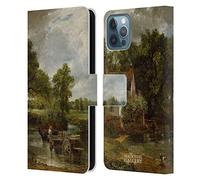 Head Case Designs Officially Licensed The National Gallery The Hay Wain Nature Leather Wallet Case Compatible With Apple iPhone 12 / iPhone 12 Pro