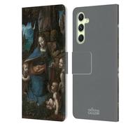 Head Case Designs Officially Licensed The National Gallery The Virgin Of The Rocks Religious & Mythological Leather Wallet Case Compatible With Samsung Galaxy A54 5G