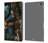Head Case Designs Officially Licensed The National Gallery The Virgin Of The Rocks Religious & Mythological Leather Wallet Case Compatible With Amazon Fire Max 11 2023