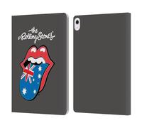 Head Case Designs Officially Licensed The Rolling Stones Australia International Licks 1 Leather Wallet Case Compatible With Apple iPad Air 13 2024/2025