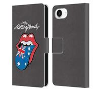 Head Case Designs Officially Licensed The Rolling Stones Australia International Licks 1 Leather Wallet Case Compatible With Apple iPhone 16e