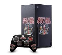 Head Case Designs Officially Licensed The Rolling Stones Band Art Game Console Wrap and Game Controller Skin Bundle Compatible With Xbox Series X