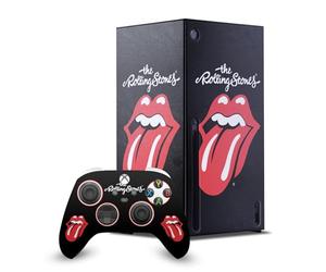 Head Case Designs Officially Licensed The Rolling Stones Classic Tongue Logo Art Game Console Wrap and Game Controller Skin Bundle Compatible With Xbox Series X