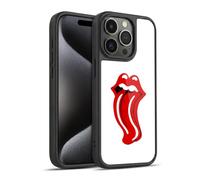 Head Case Designs Officially Licensed The Rolling Stones Distorted Tongue Graphics Gel Armour Case [Military Grade Protection] Compatible With Apple iPhone 15 Pro