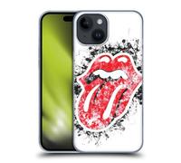 Head Case Designs Officially Licensed The Rolling Stones Distressed Look Tongue Licks Collection Hard Back Case Compatible With Apple iPhone 15