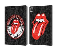 Head Case Designs Officially Licensed The Rolling Stones Established 1962 Graphics Leather Wallet Case Compatible With Apple iPad Pro 13 M4 2024